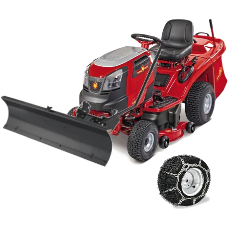 Wolf-Garten EXPERT 105-180 H  fűnyíró traktor hótolólappal és hólánccal
